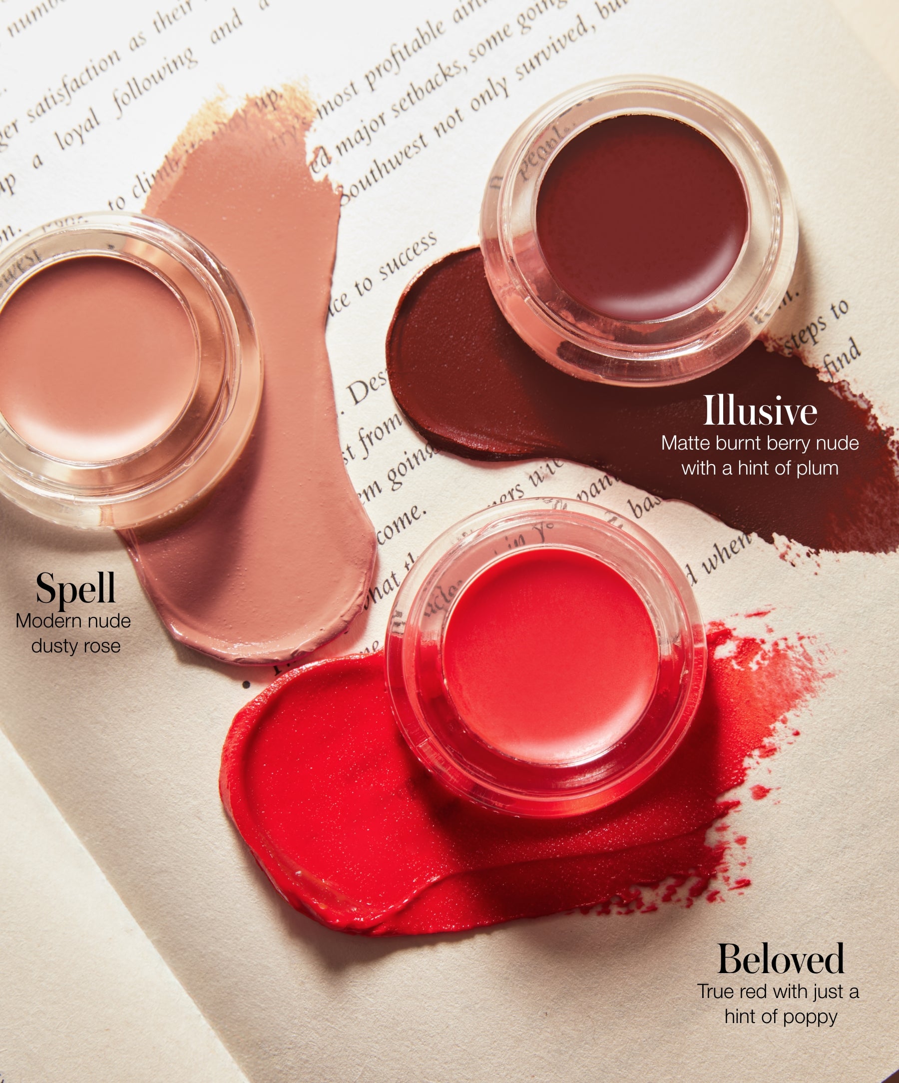 A Little Lip2Cheek Kit shade Spell, Illusive, Beloved