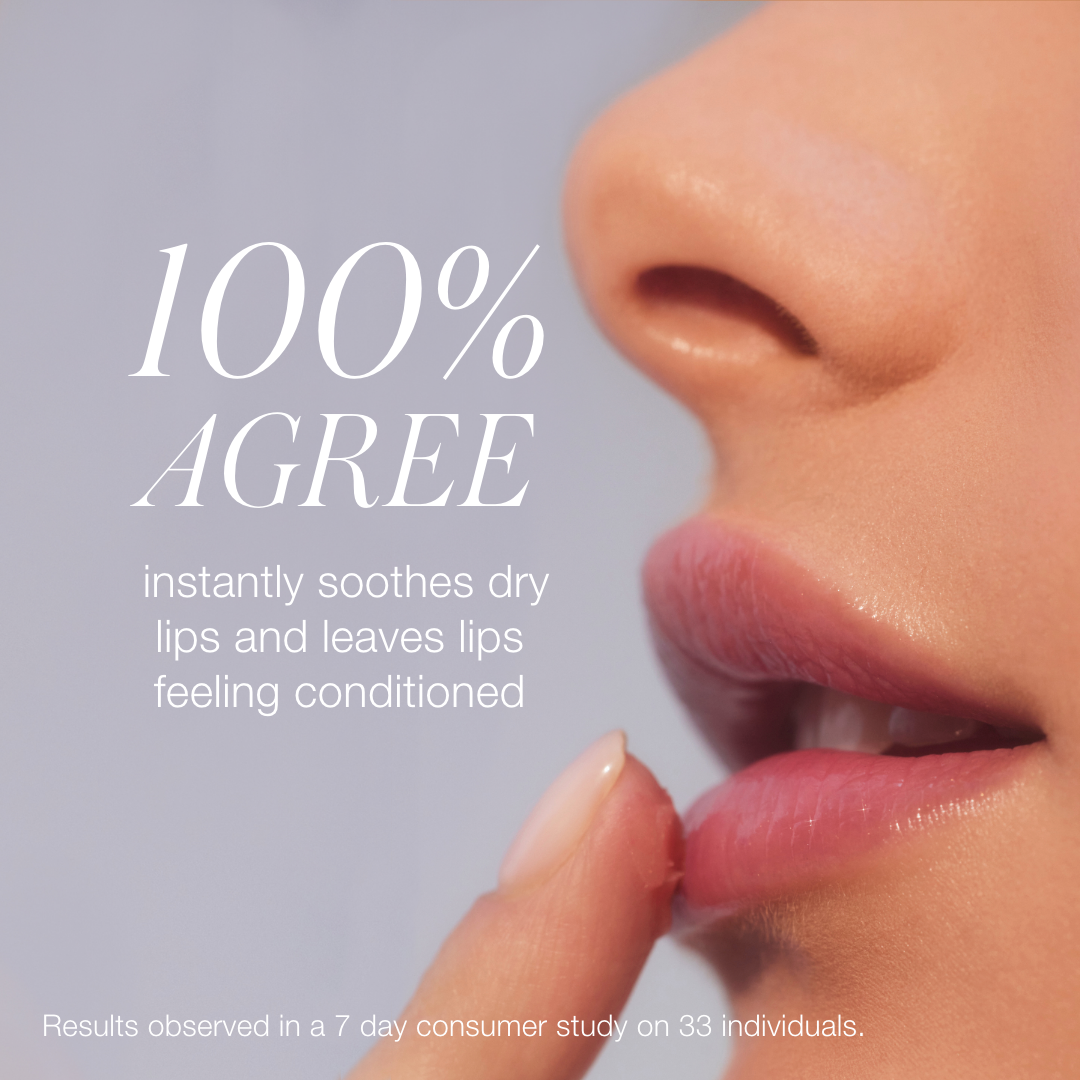 Close-up of a person applying Liplights Cream Lip Gloss, highlighting its ability to instantly soothe dry lips and leave them feeling conditioned, based on a consumer study.