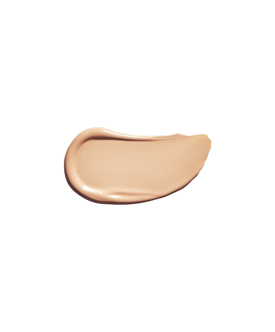Smooth beige swatch of Revitalize Hydra Concealer showcasing its creamy texture and hydration properties, ideal for clean beauty and skincare infused makeup routines.