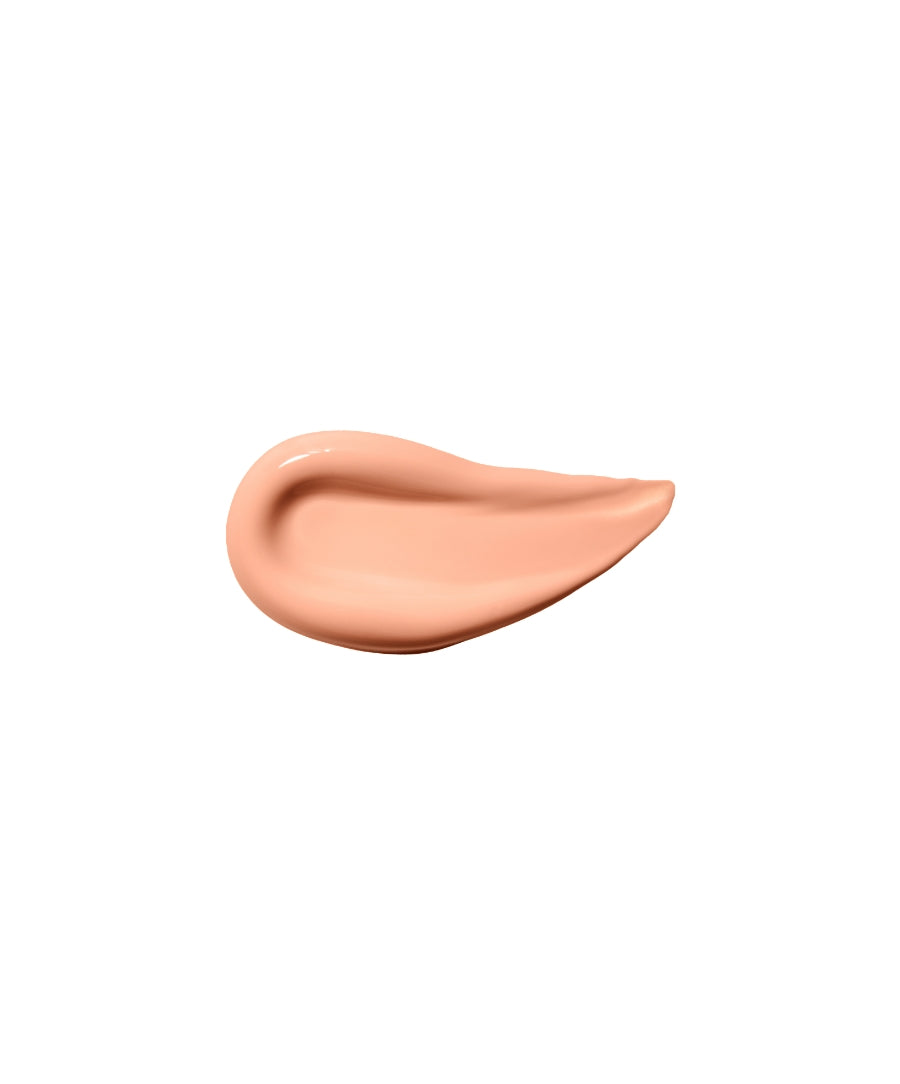 Swatch of ReFresh Eye Brightener Broad Spectrum SPF 30 + Correcting Tint in a smooth, peachy beige shade, showcasing its natural, skincare-infused makeup texture.