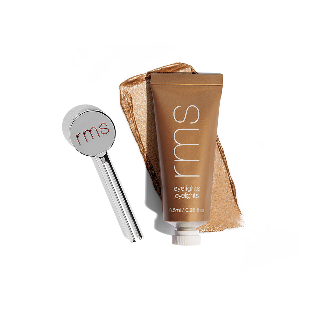 RMS Eyelights Cream Eyeshadow in shade Flare with RMS Reusable Tube Key